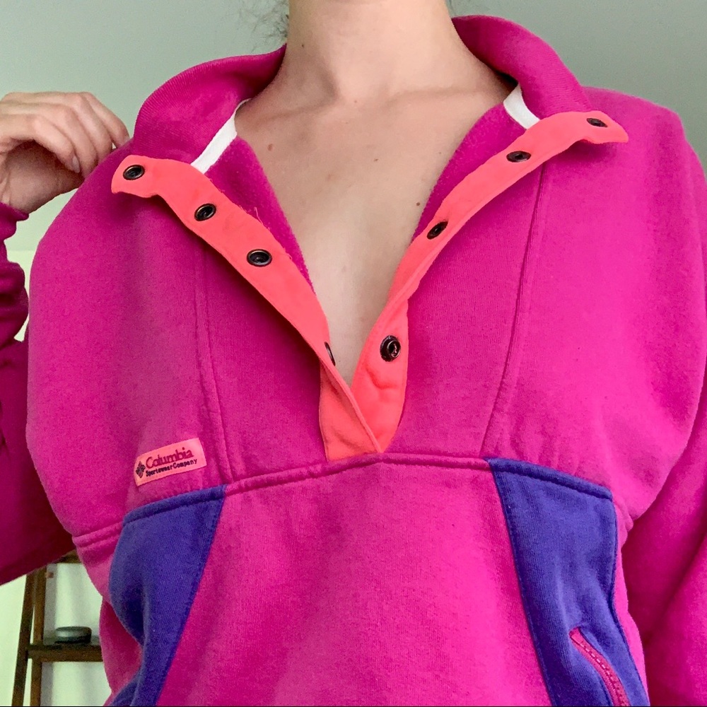 80’s vintage women’s Columbia pullover sweatshirt